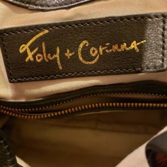 Foley + Corinna Chestnut Leather Jet Set bag tote - Picture 5 of 6